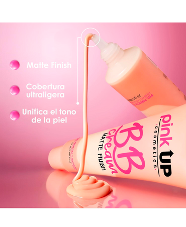 PINK UP BB CREAM MATTE FINISH 25 G. BEIGE PKBBCC03-C - El Palacio De La Belleza