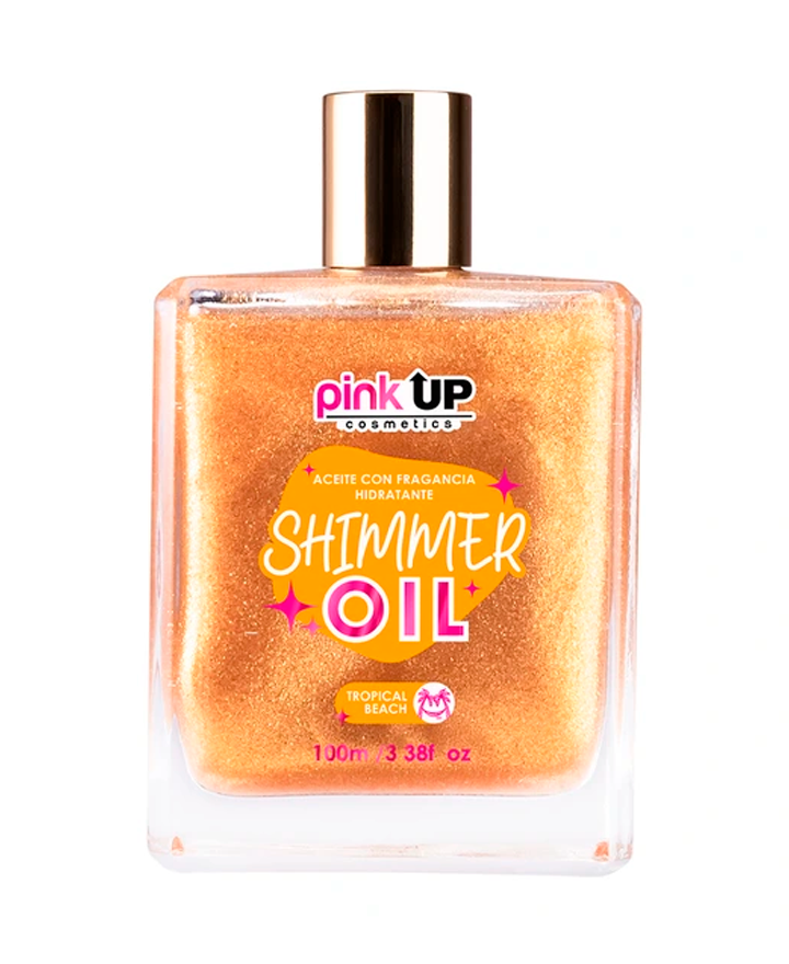 PINK UP SHIMMER OIL TROPICAL BEACH 100 ML. PKSK38