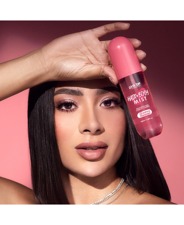 PINK UP HAIR-BODY MIST STRAWBERRY CHAMPAGNE 100 ML. PKSK48