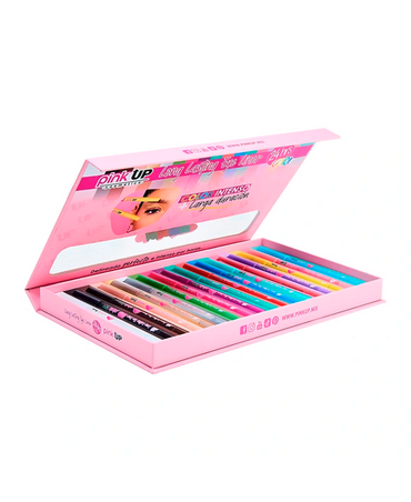 PINK UP LONG LASTING EYE LINER 24 HRS. KIT C/18 PZAS PKCAJALONG2