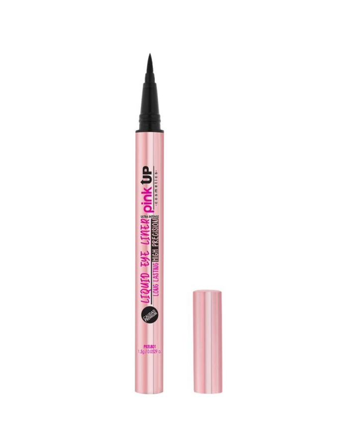 PINK UP DELINEADOR LIQUIDO EN PLUMON COLOR NEGRO PKEL801