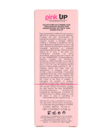 PINK UP BYE BYE PORES EFECTO ATERCIOPELADO MATIFICA PKBBP 10 ML.