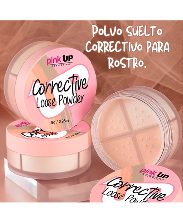 PINK UP CORRECTIVE LOOSE POWDER 8 GRS. PKPT302 WARM
