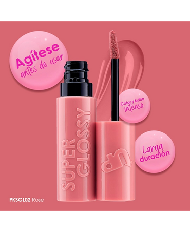 PINK UP SUPER GLOSSY LIP GLOSS 02 ROSE PKSGL02