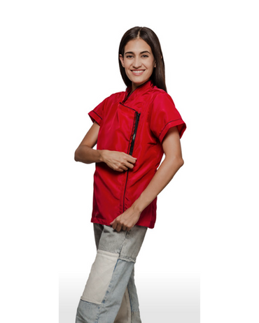 BARBEST BATA DE TRABAJO PARA MUJER RED COAT LARGE