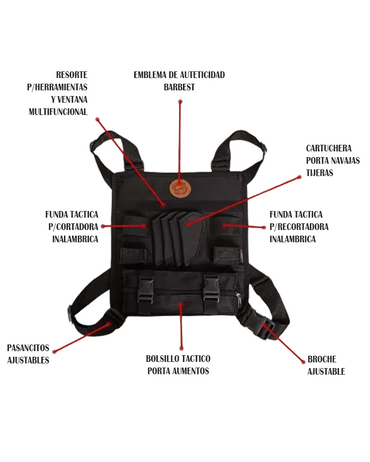 BARBEST PECHERA BARBERO TACTIC FRONT NAVY