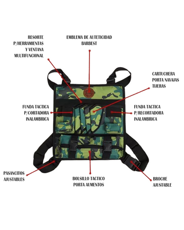 BARBEST PECHERA BARBERO TACTIC FRONT MILICIA