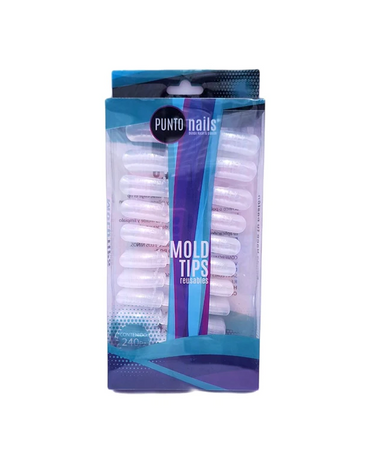 PUNTO NAILS DUAL MOLD TIPS REUSABLES C/240 PZS.PNTI019