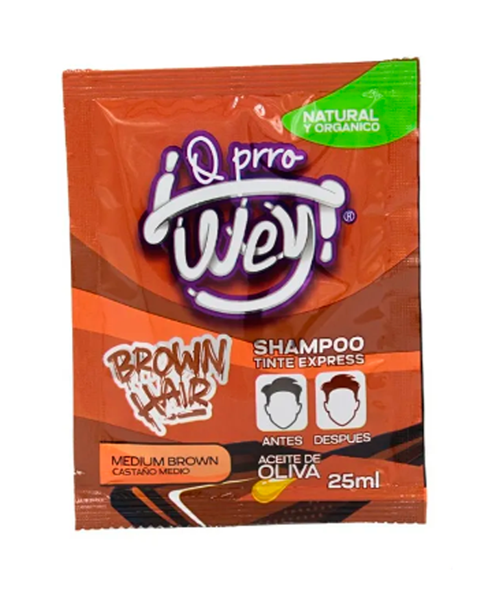 Q PRRO WEY HAIR SOBRE 25 ML. MEDIUM BROWN