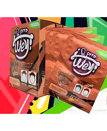 Q PRRO WEY HAIR SOBRE 25 ML. CAJA 10 PIEZAS MEDIUM BROWN