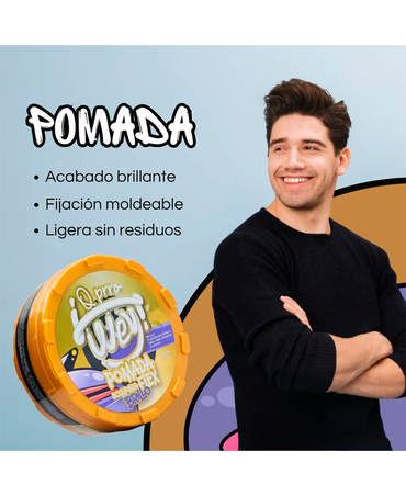 Q PRRO WEY POMADA BRILLO SCULPING FLEX 150 ML. - El Palacio De La Belleza