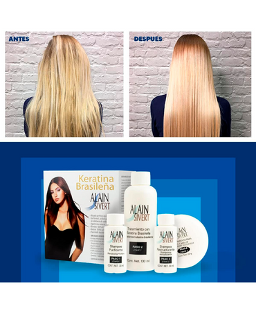 ALAIN SIVERT KERATINA BRASILENA KIT 4 PASOS