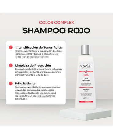SENZARE RED SHAMPOO 300 ML. - El Palacio De La Belleza