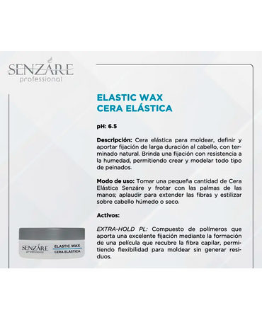 SENZARE ELASTIC WAX 125 ML. - El Palacio De La Belleza