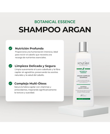 SENZARE ARGAN COMPLEX SHAMPOO 300 ML. - El Palacio De La Belleza