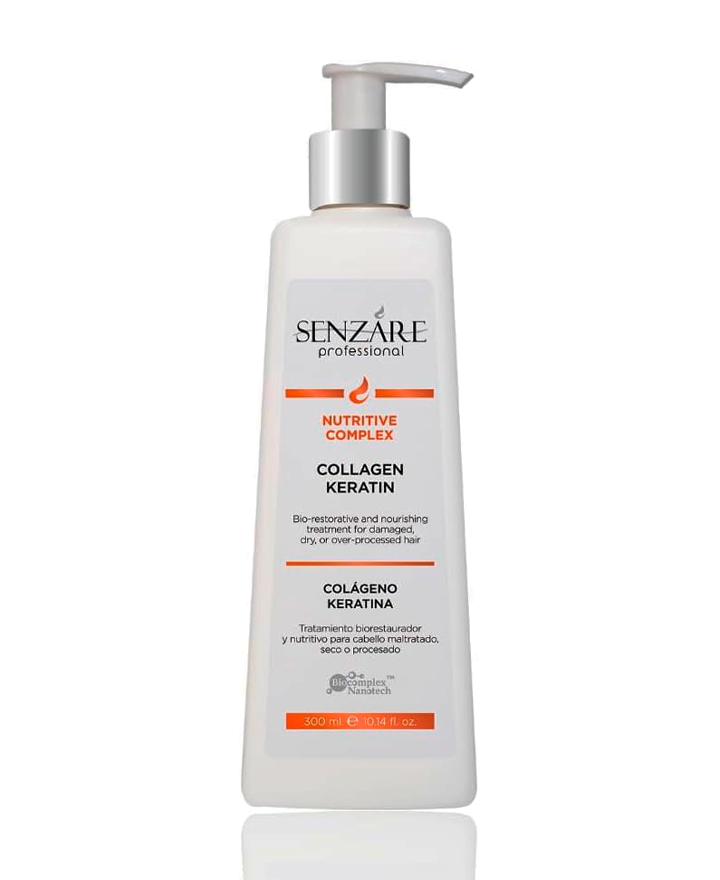 SENZARE TRATAMIENTO RECONSTRUCTOR COLAGENO Y KERATINA 300 ML. - El Palacio De La Belleza