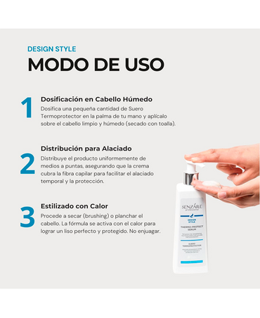 SENZARE THERMO-PROTECT SERUM 300 ML. - El Palacio De La Belleza