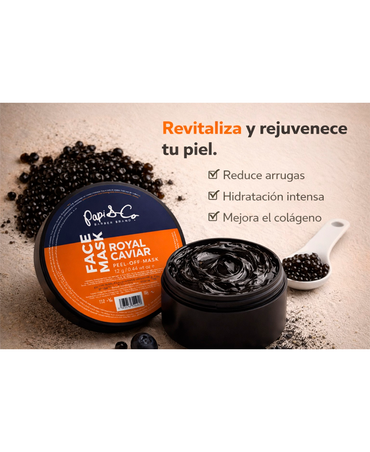 PAPI & CO. FACE MASK ROYAL CAVIAR 12 GR. - El Palacio De La Belleza