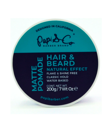 PAPI & CO. MATTE POMADE HAIR & BEARD 200 GRS. - El Palacio De La Belleza