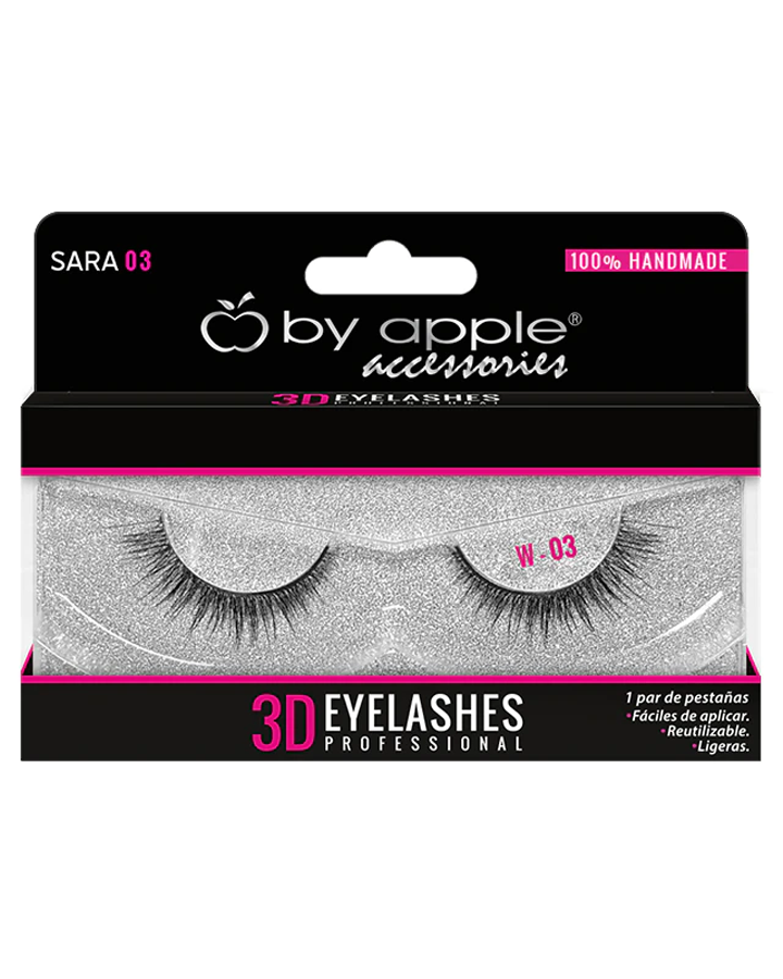 BY APPLE 3D EYELASHES W-03 SARA 33905