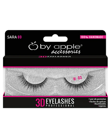 BY APPLE 3D EYELASHES W-03 SARA 33905