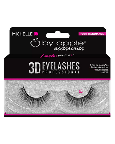 BY APPLE 3D EYELASHES W-05 MICHELLE 33900 - El Palacio De La Belleza