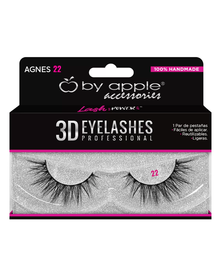 BY APPLE 3D EYELASHES W-22 AGNES 50198