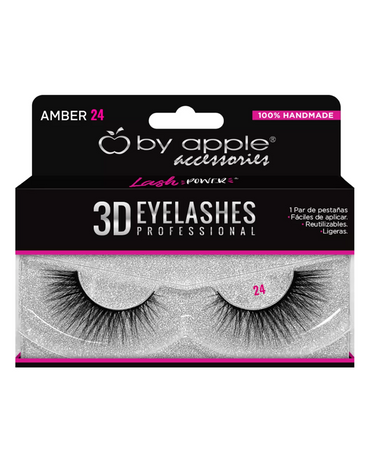 BY APPLE 3D EYELASHES W-24 AMBER 50200