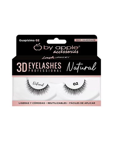 BY APPLE 3D EYELASHES NATURAL GUAPISIMA 02 66190