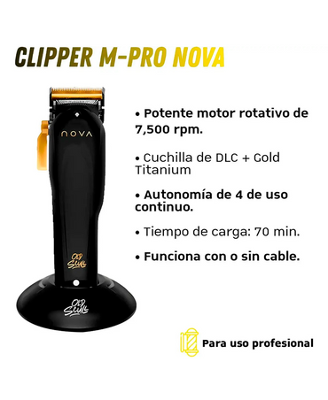 OLD SCULL M-PRO NOVA CLIPPER BLACK/GOLD