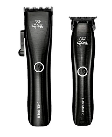 OLD SCULL EXPERT COMBO NEO E-CLIPPER +  E-TRIMMER ALUMINIO CEPILLADO