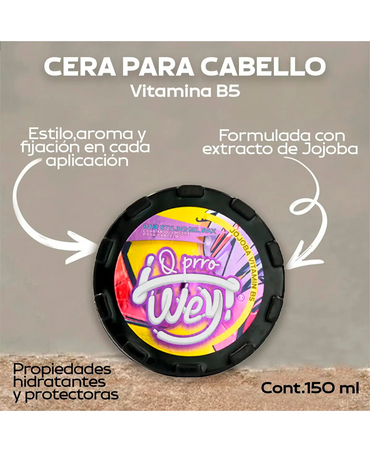 Q PRRO WEY CERA MODELADORA JOJOBA 150 ML.