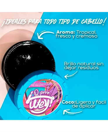 Q PRRO WEY CERA MODELADORA COCONUT 150 ML.