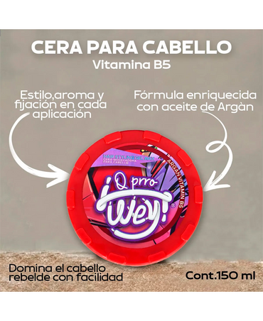 Q PRRO WEY CERA MODELADORA ARGAN 150 ML. - El Palacio De La Belleza