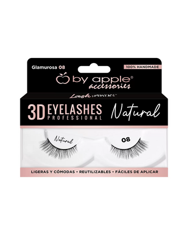 BY APPLE 3D EYELASHES NATURAL GLAMUROSA 08 66196