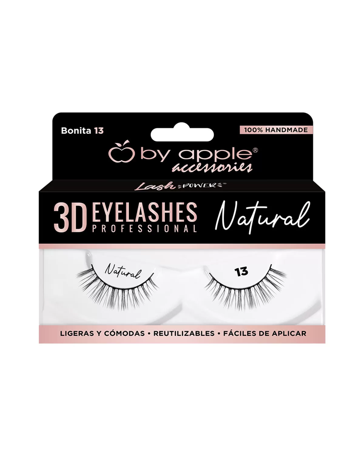 BY APPLE 3D EYELASHES NATURAL BONITA 13 66201