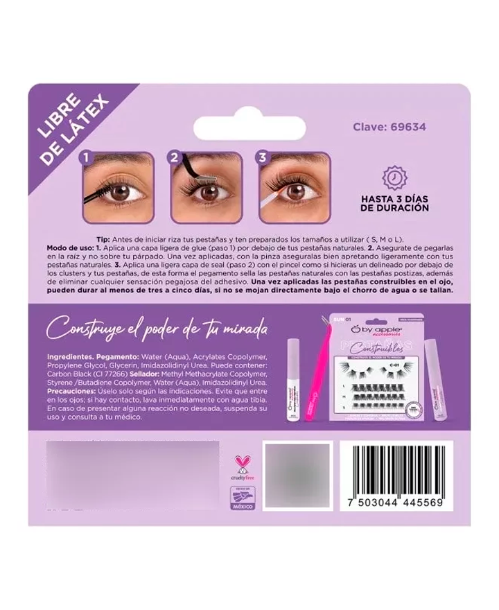 BY APPLE ADHESIVO PESTAÑAS CONSTRUIBLES 5 GRS. 69634 EMPAQUE LILA