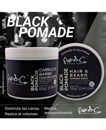 PAPI & CO. BLACK POMADE 100 GRS.