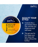 PAPI & CO. WAX GEL MEDIUM HOLD & SHINE 100 GRS./3.5 OZ.