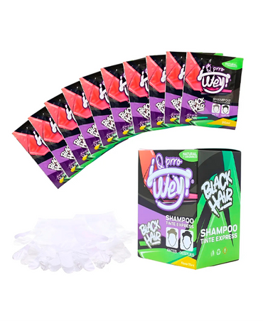 Q PRRO WEY HAIR SOBRE 25 ML. CAJA 10 PIEZAS BLACK