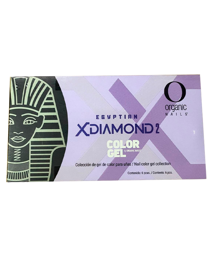 ORGANIC COLOR GEL COLECCION EGYPTIAN XDIAMOND 2 C/6 PIEZAS