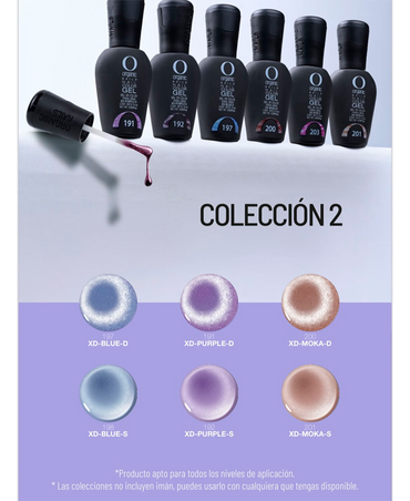 ORGANIC COLOR GEL COLECCION EGYPTIAN XDIAMOND 2 C/6 PIEZAS