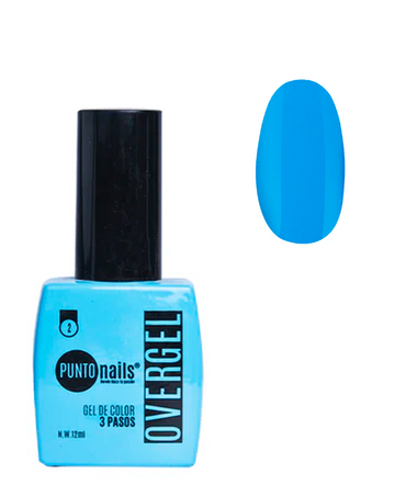 PUNTO NAILS OVERGEL 12 ML. #02 AZUL OCEANO