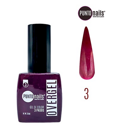 PUNTO NAILS OVERGEL 12 ML. #03 PURPURA