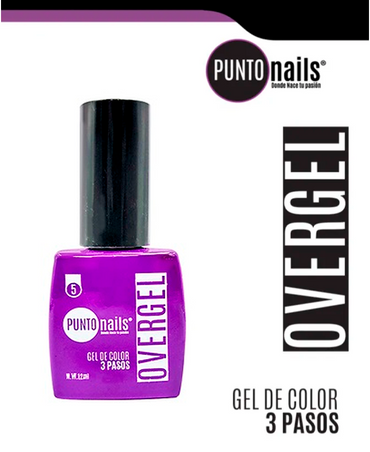 PUNTO NAILS OVERGEL 12 ML. #05 MAGENTA OBSCURO