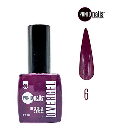 PUNTO NAILS OVERGEL 12 ML. #06 PURPURA TAUPE