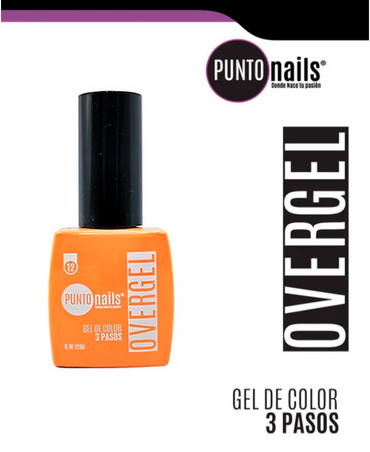 PUNTO NAILS OVERGEL 12 ML. #12 SALMON ANDINO