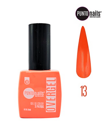 PUNTO NAILS OVERGEL 12 ML. #13 DURAZNO