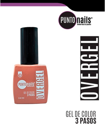 PUNTO NAILS OVERGEL 12 ML. #18 NUDE LATTE