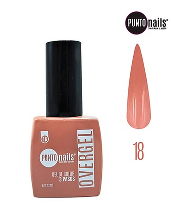PUNTO NAILS OVERGEL 12 ML. #18 NUDE LATTE